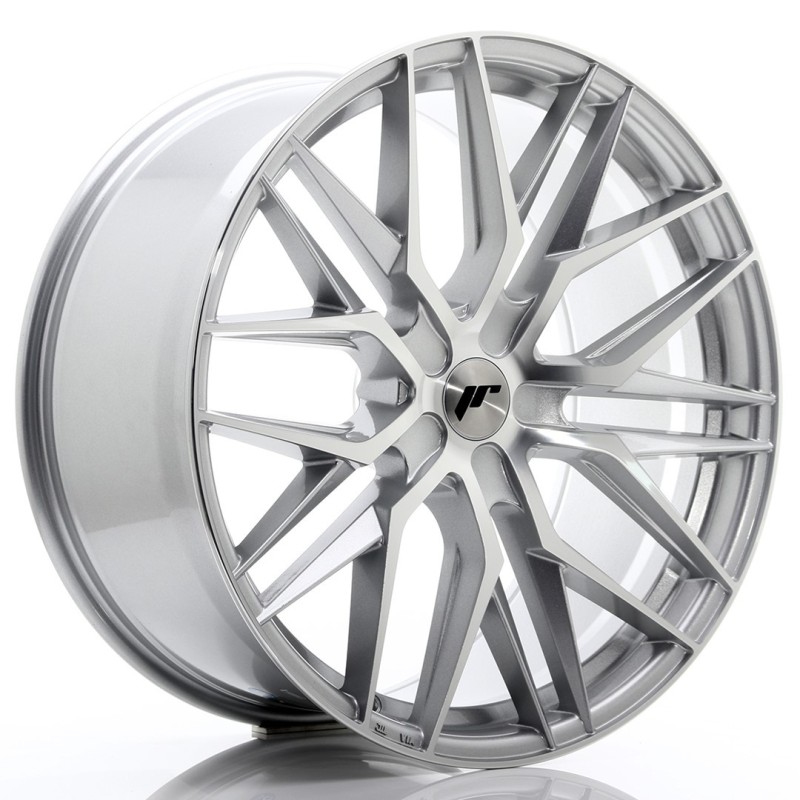 JR-28 Extreme Concave 22x10.5" (5 hole custom PCD) ET15-50, Silver / Machined