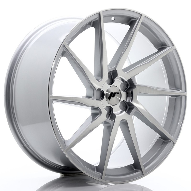 JR-36 Extreme Concave 22x10.5" (5 hole custom PCD) ET15-30, Brushed Silver