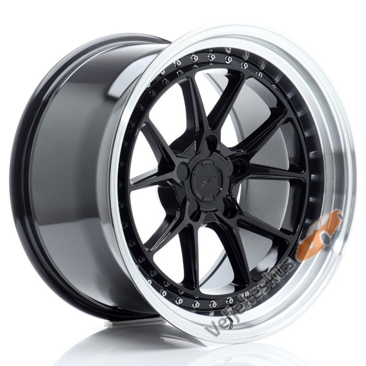 JR39 Gloss Black w/ Machined Lip