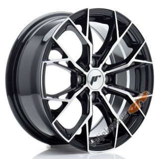 JR49 Gloss Black Machined Face