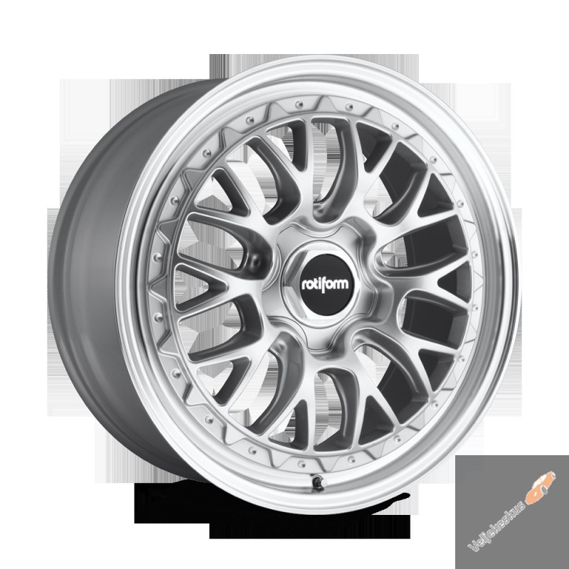 R155 LSR 18x8.5" 5x112 ET35, Gloss Silver Machined