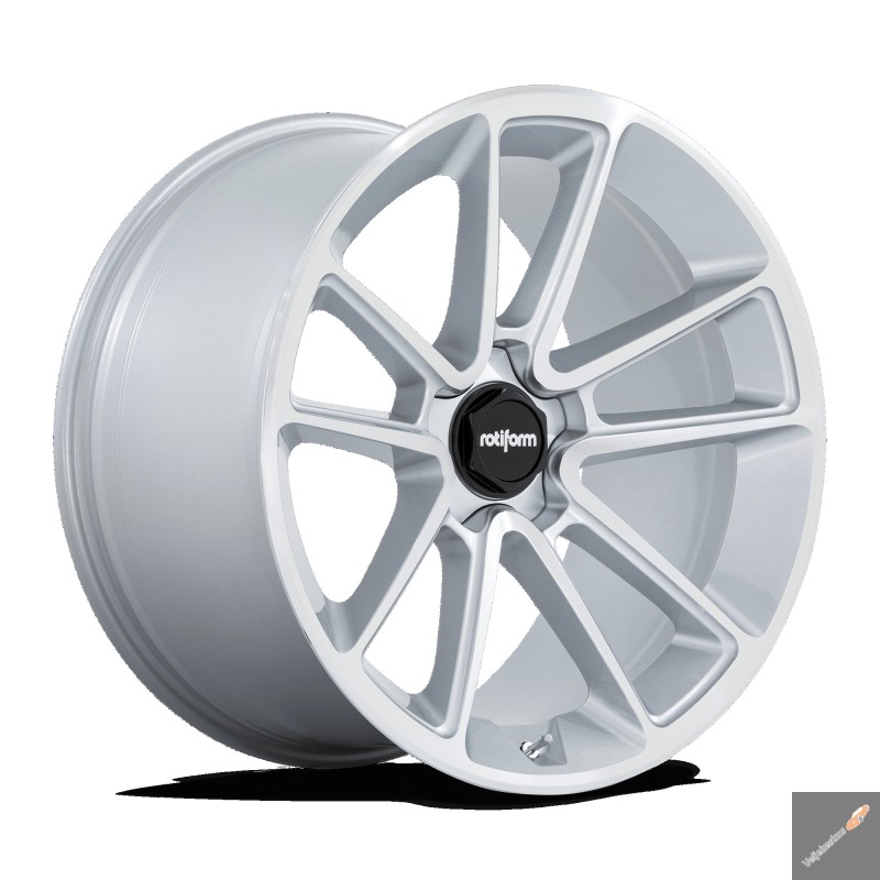 R192 BTL 22x10" 5x130 ET60, Gloss Silver With Machined Face
