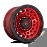 D632 Zephyr 17x9" 5x127 ET01, Candy Red, Black Ring