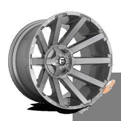 D714 Contra Platinum 20x10" 8x180 ET-18, Brushed Gunmetal Tinted Clear