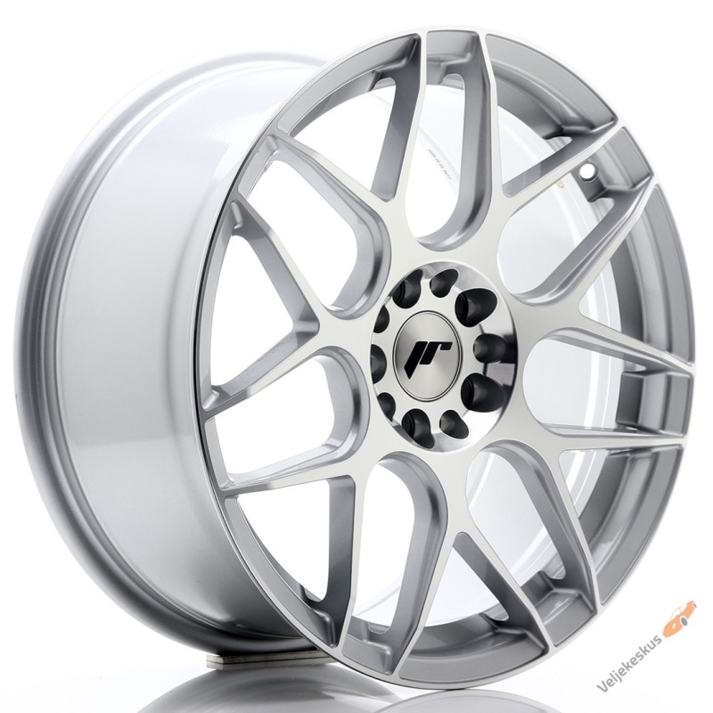JR-18 Extreme Concave 20x9" (5 hole custom PCD) ET20-40, Machined Silver