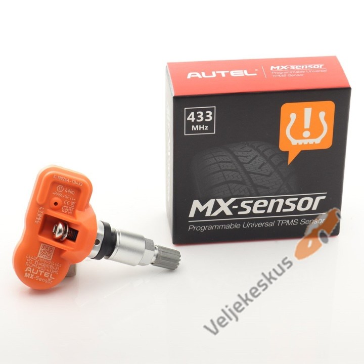 TPMS Autel MX-sensor 433MHz metallvarre hõbedane