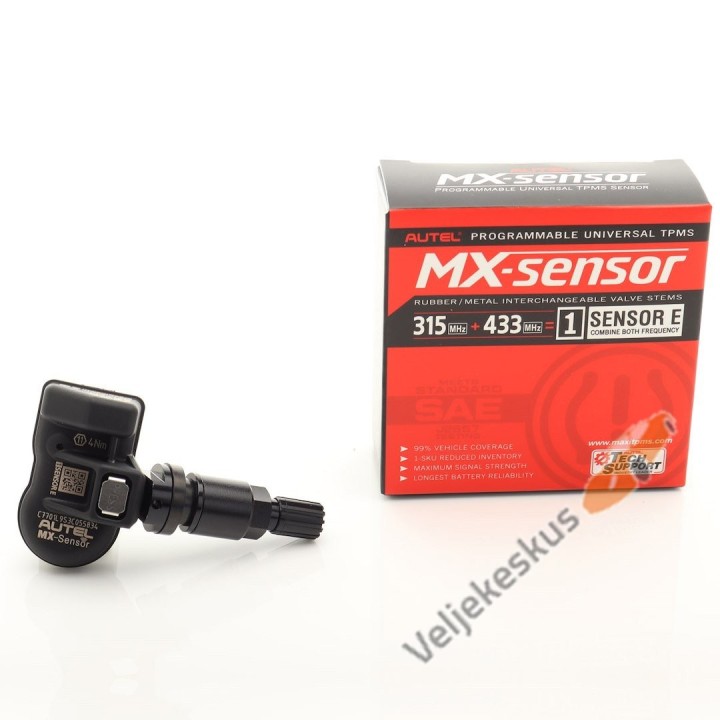 TPMS Autel MX-sensor E 315+433MHz metallvarre